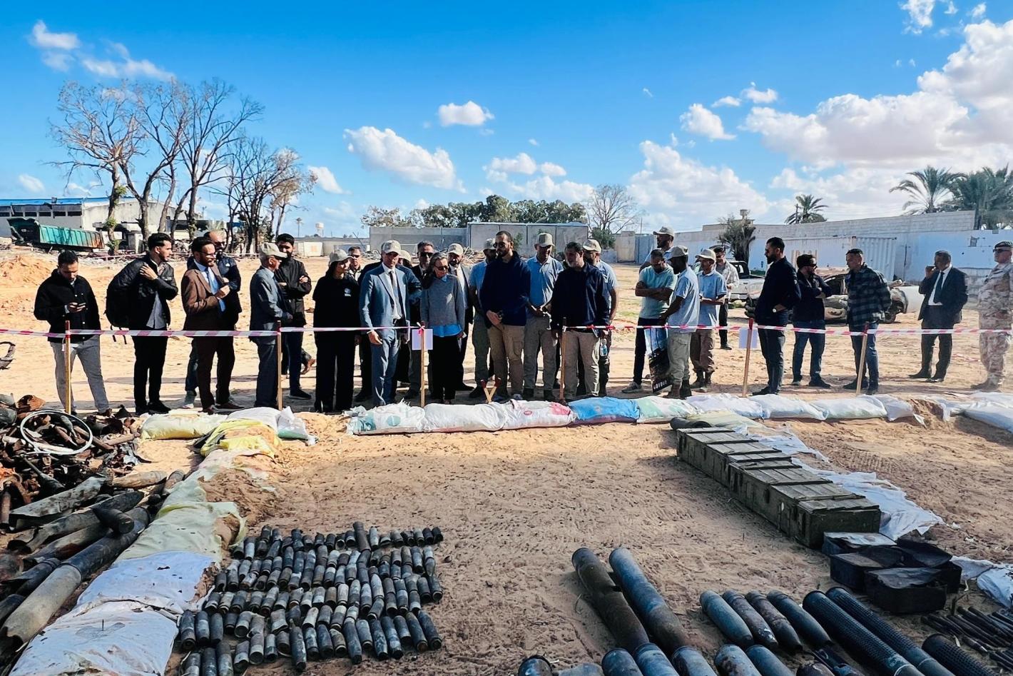 UN and Italy review progress on clearing Misratah blast site 